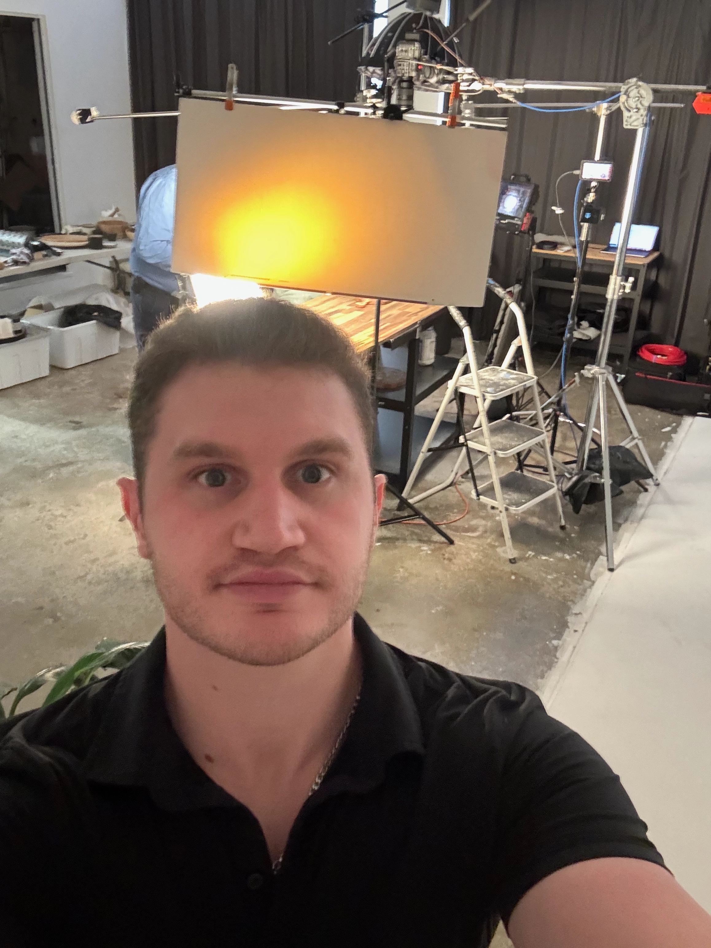 Camera assistant on set