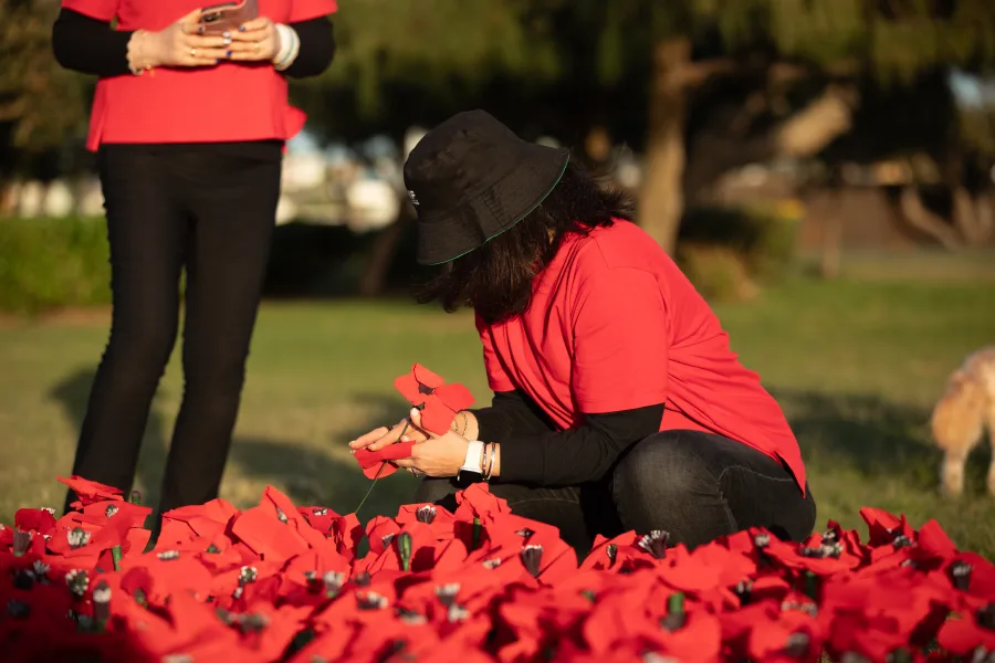 JNF Yom HaZikaron tribute at Marks Park Bondi photography by DarianKrostFilms