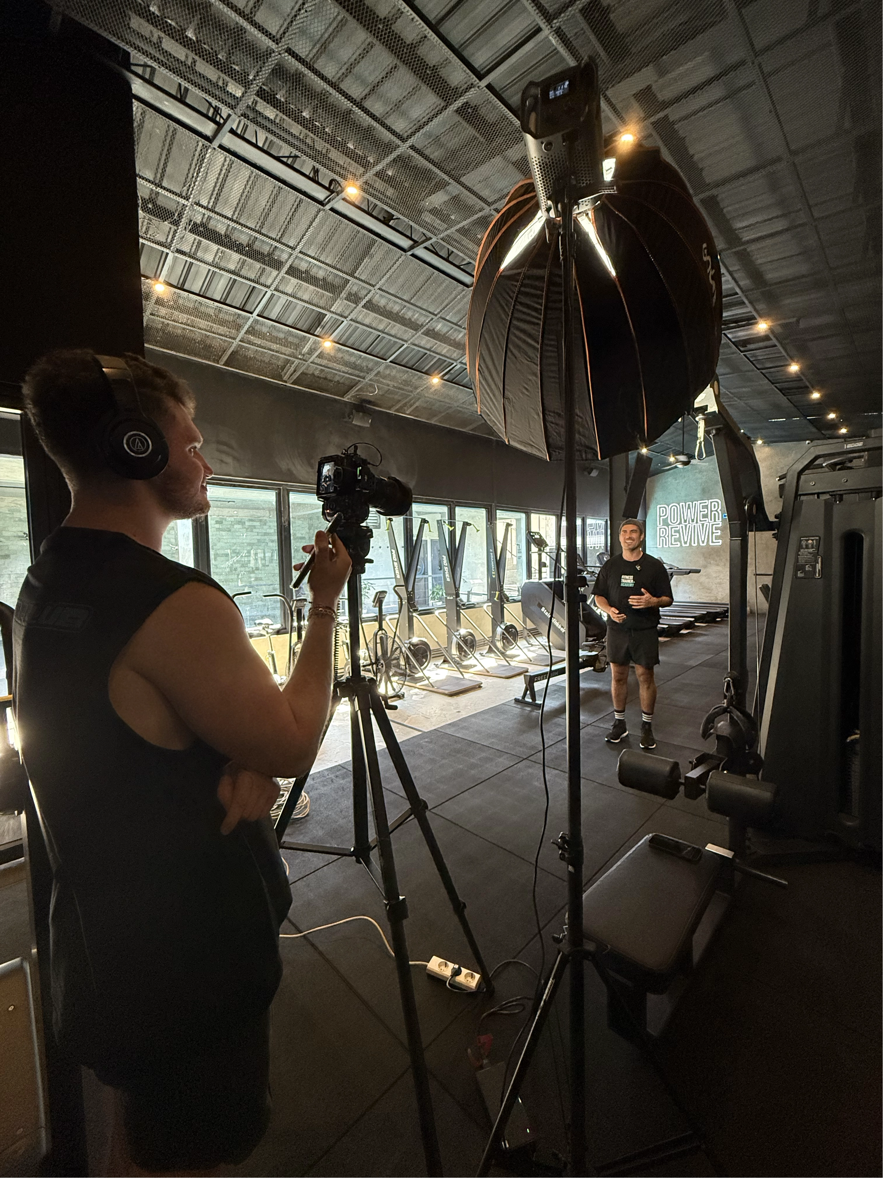 Behind the scenes during STA Bali